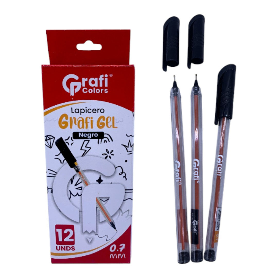 LAPICERO GEL NEGRO GRAFI