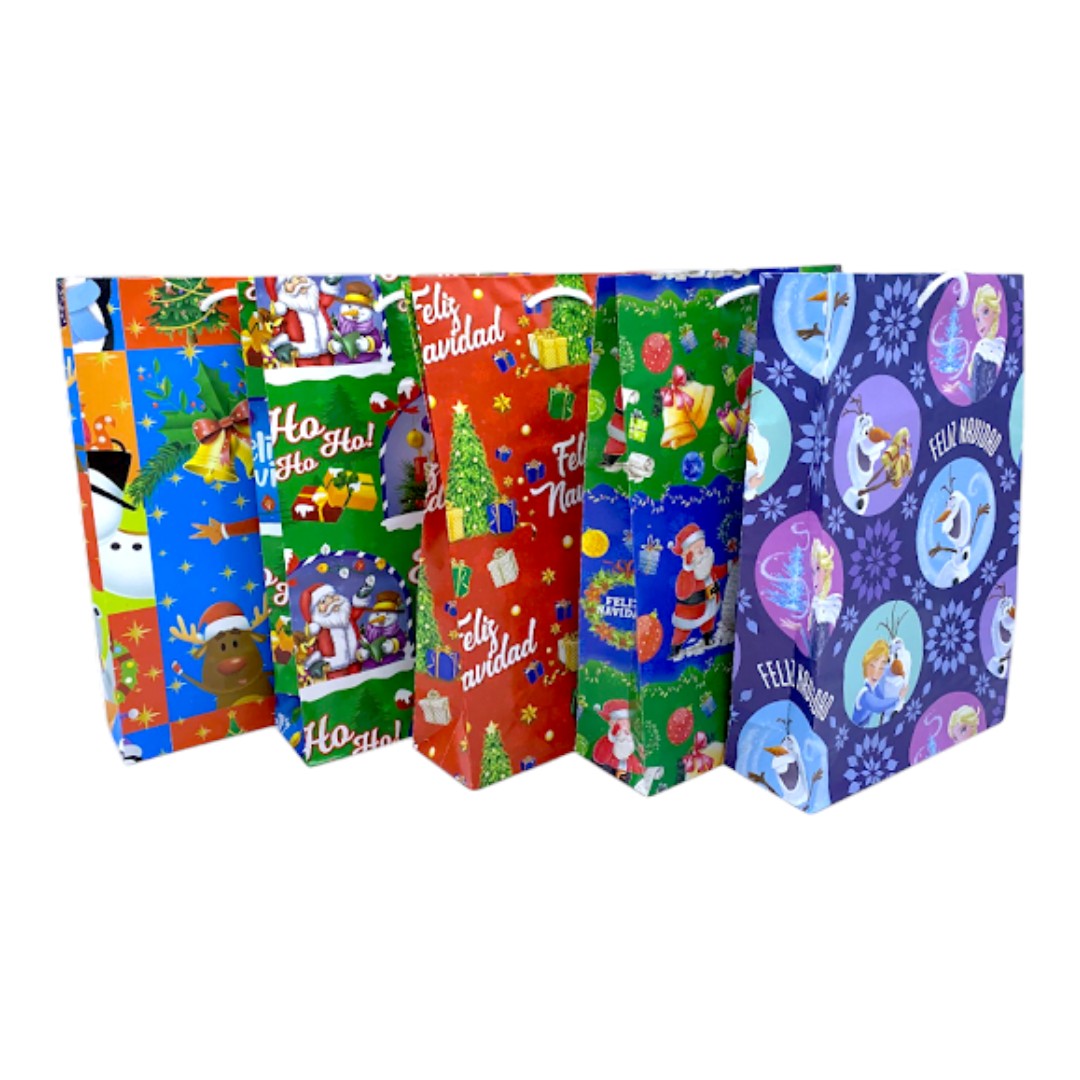 BOLSA REGALO PAPEL MED NAVIDAD