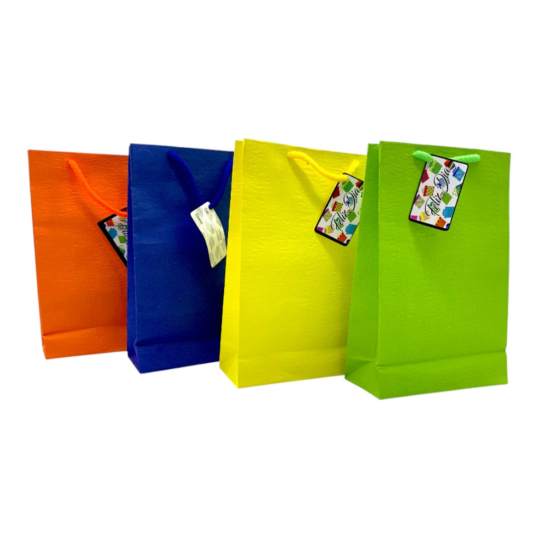 BOLSA REGALO PAPEL KRAFT MED COLORES