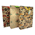 BOLSA REGALO KRAFT ESTAMPADA L