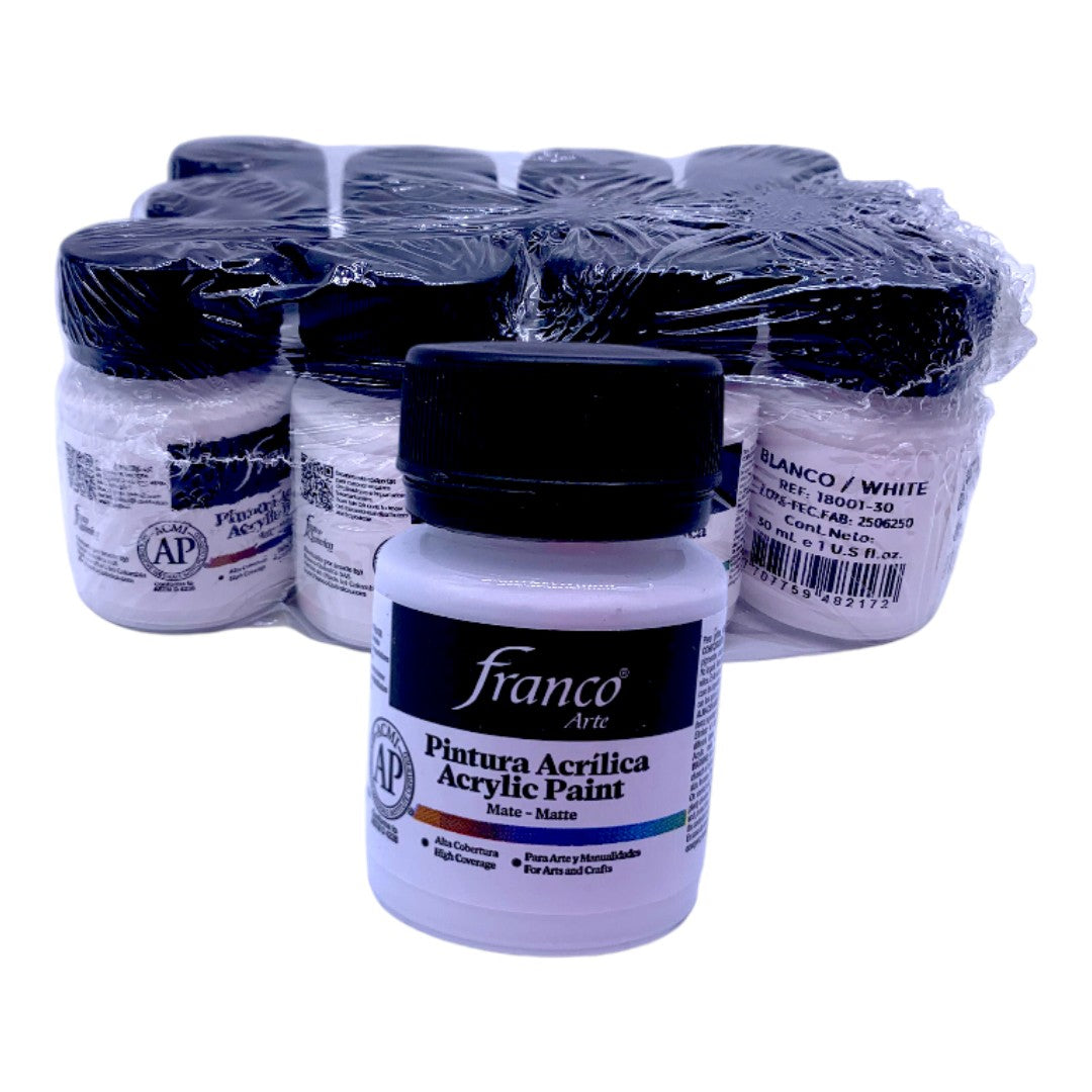 PINTURA ACRILICA 30ML BLANCA
