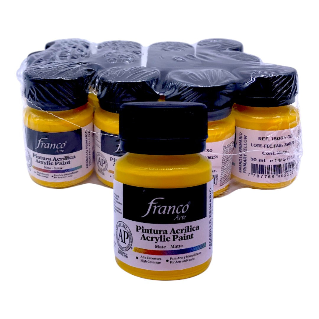 PINTURA ACRILICA 30ML AMARILLA