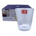 VASO VIDRIO RAYAS