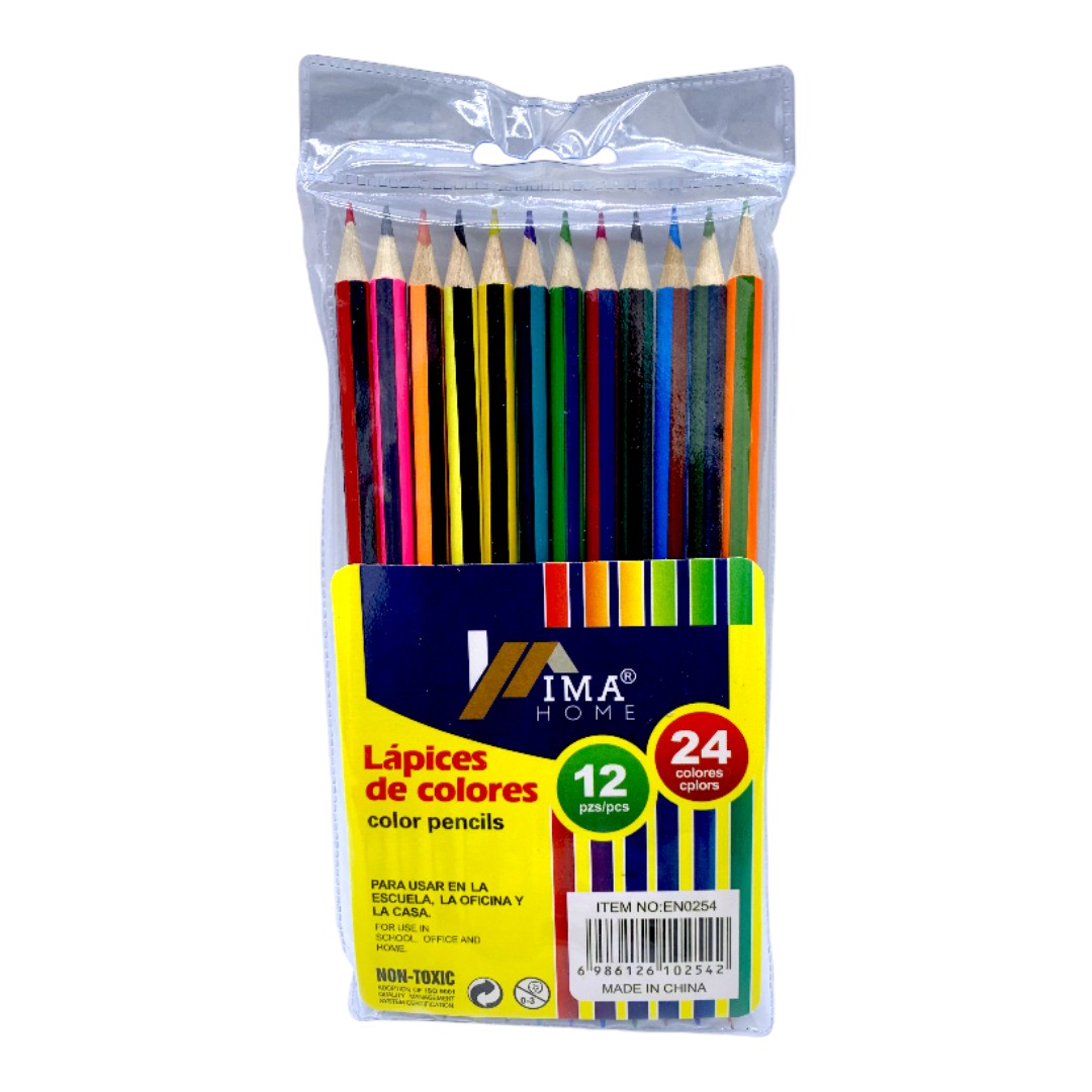 COLORES DOBLE PUNTA X 12