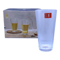 VASO VIDRIO RAYAS GDE