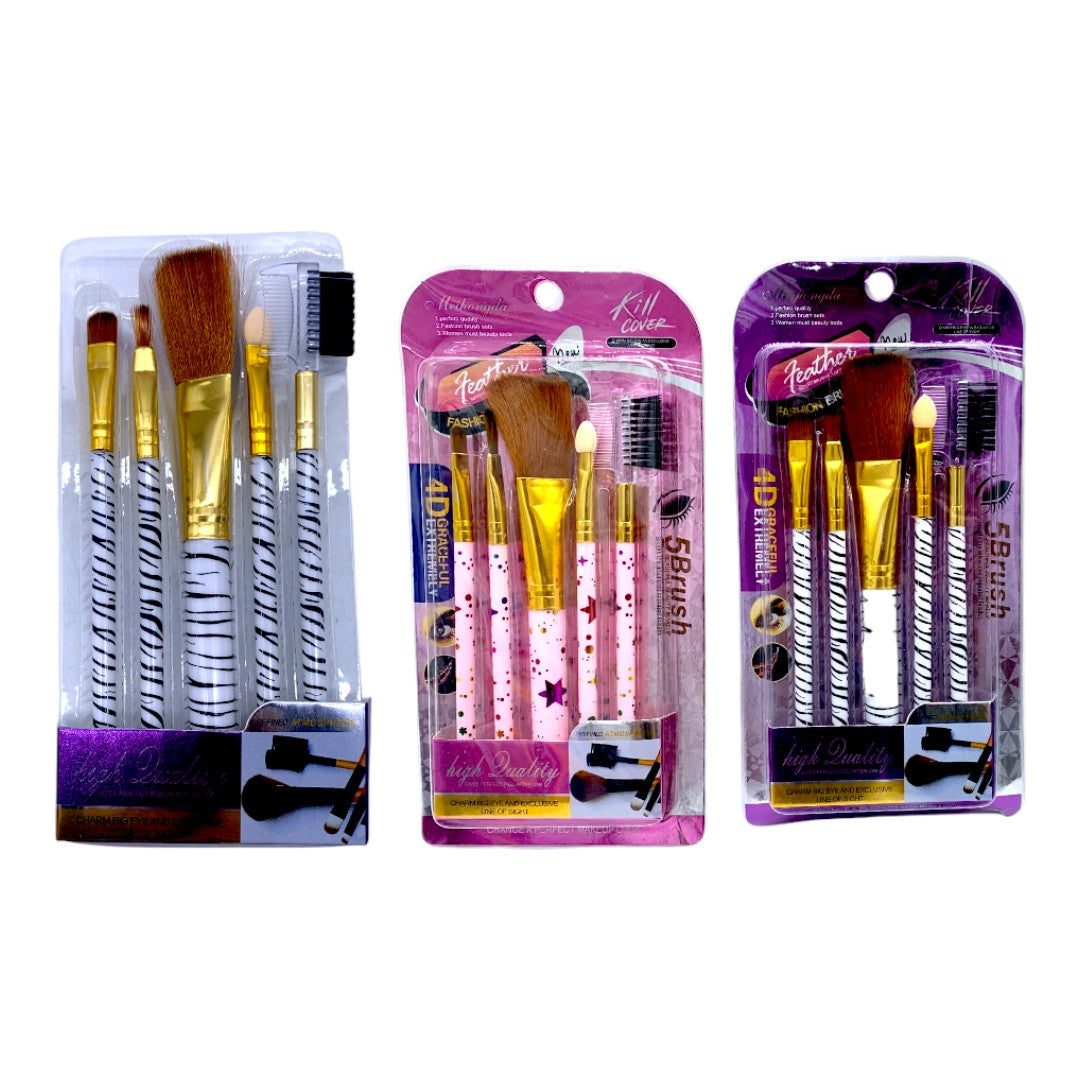 SET BROCHAS MAQUILLAJE X 5