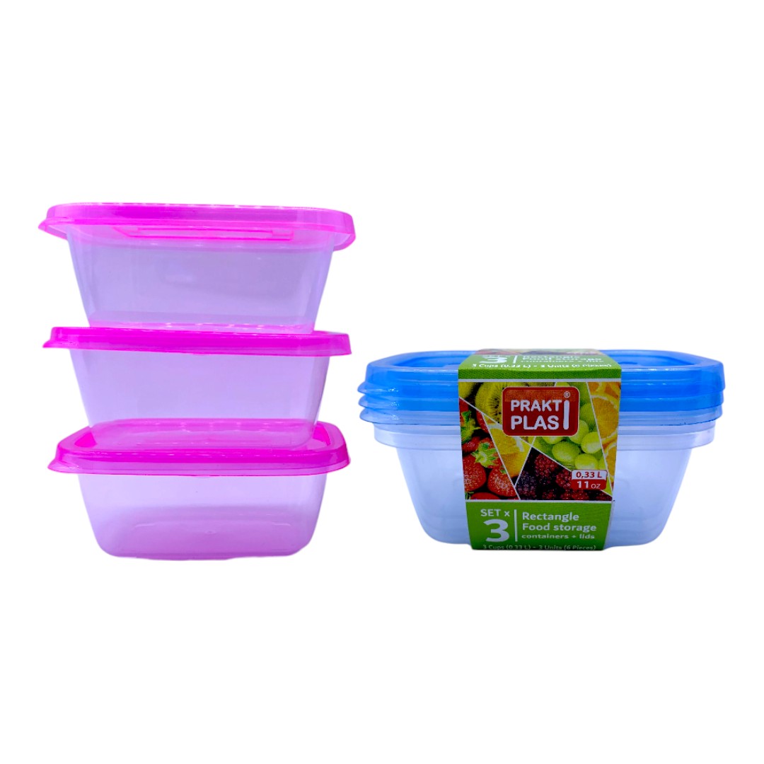 SET COCA TAPPER X 3 RECTANGULAR