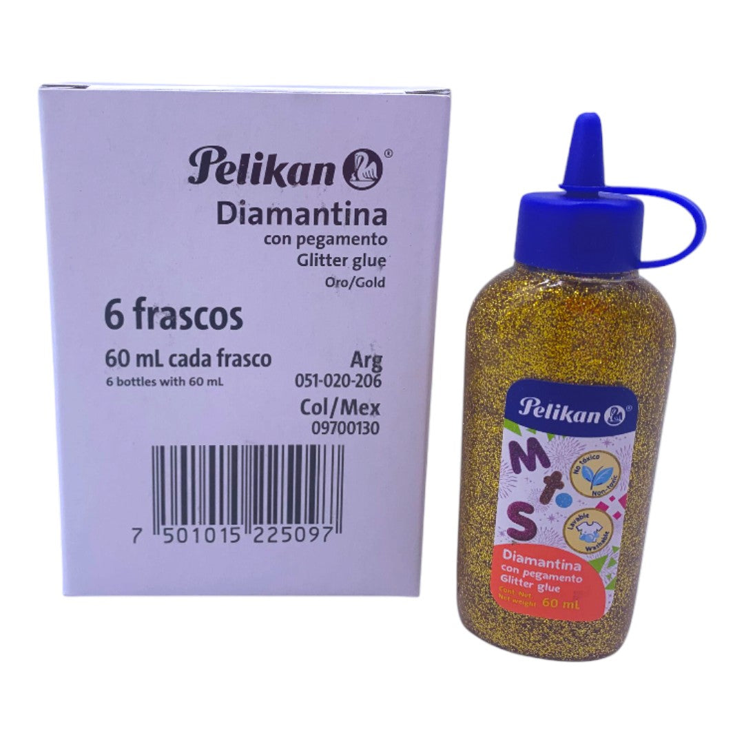 DIAMANTINA CON PEGAMENTO ORO