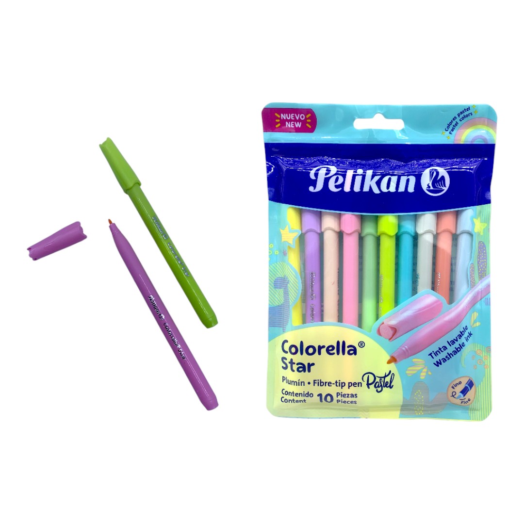 MARCADORES COLOR PASTEL X 10 PELIKAN