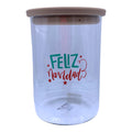 RECIPIENTE NAVIDENO VIDRIO 820 ML