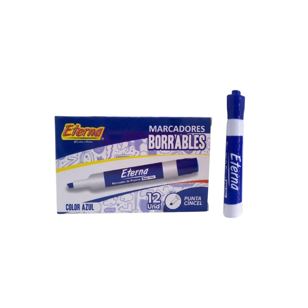 MARCADOR BORRABLE AZUL ETERNA