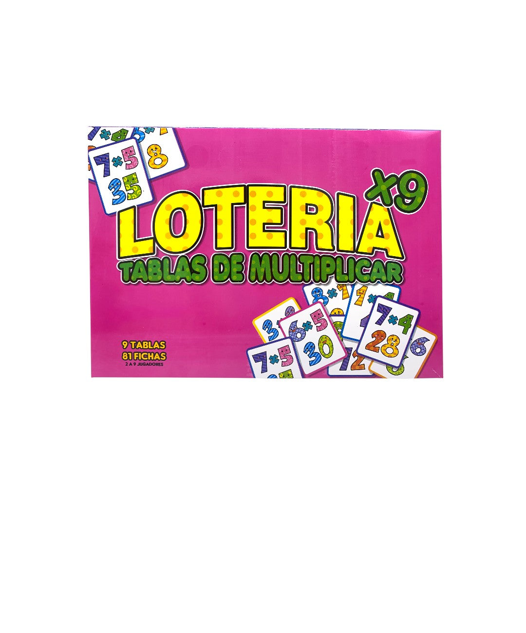 LOTERIA TABLAS DE MULTIPLICAR X 9