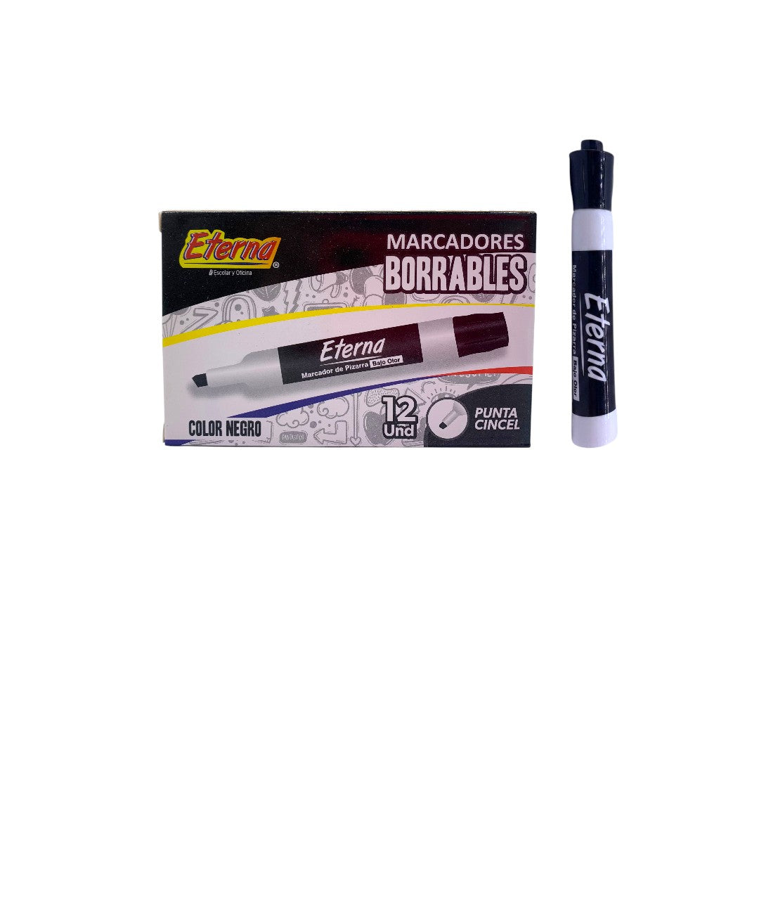 MARCADOR BORRABLE NEGRO
