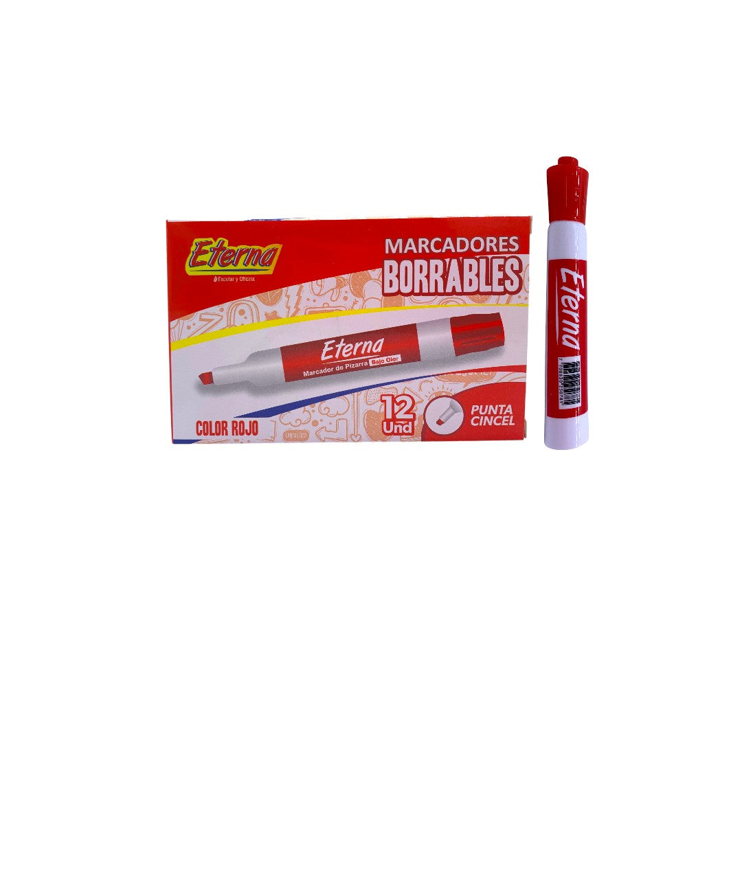 MARCADOR BORRABLE ROJO