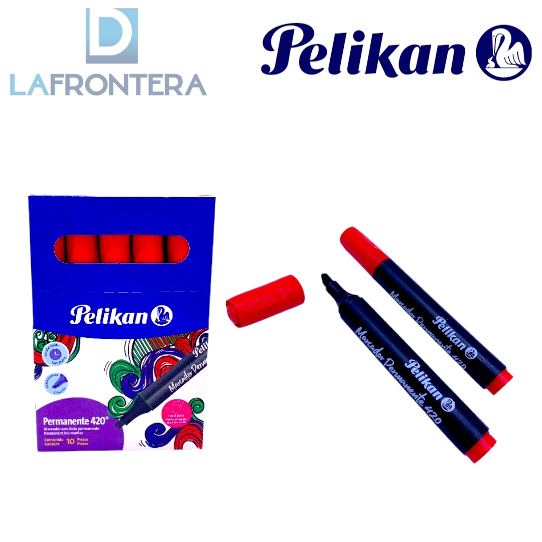 MARCADOR PERMANENTE ROJO PELIKAN