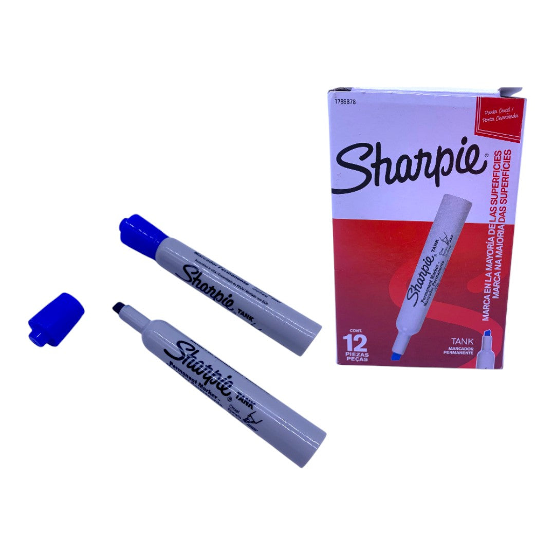 MARCADOR SHARPIE AZUL GRUESO