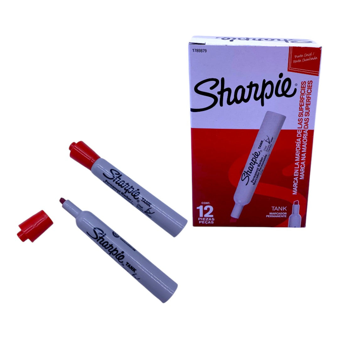 MARCADOR SHARPIE ROJO GRUESO