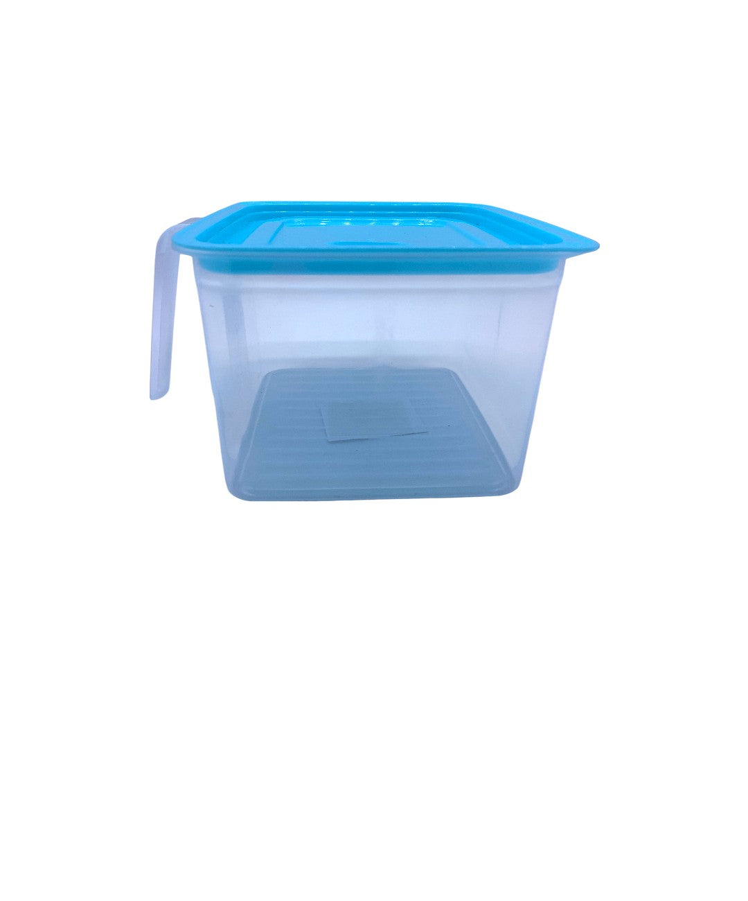 RECIPIENTE CON AGARRADERA CUADRADA