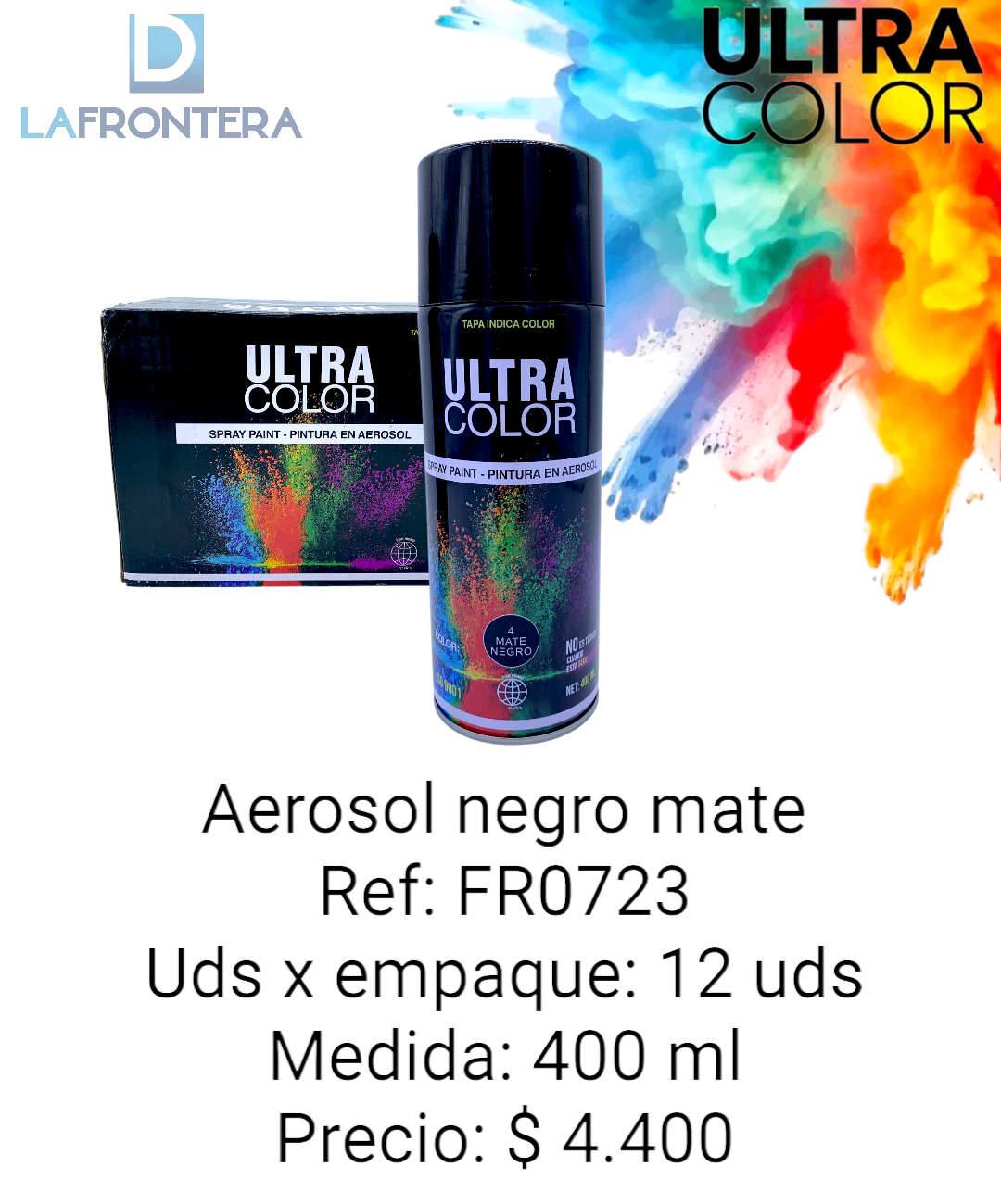 AEROSOL NEGRO MATE